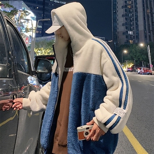 2024冬款潮加绒时尚棉衣羊羔绒保暖连帽外套男女 921-P110控价158图片