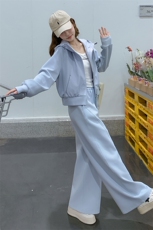 有货春秋蓝色X休闲卫衣套装1043P175K258，女装套装/套裙，2C176
