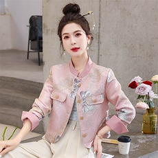 法式气质外套女春季长袖2025新款漂亮拼接收腰显瘦，女装短外套，韩美纤衣