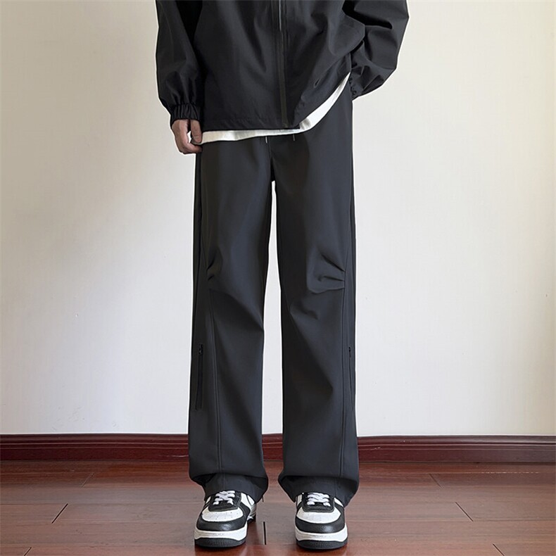 户外防水男士冲锋裤男直筒褶皱休闲裤秋季长裤潮A266-KZ8027-P45,男装休闲裤,电商A266