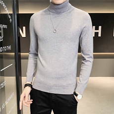 高领毛衣男冬季休闲青年男士两翻高领内搭长袖打底针织衫M603-p35，男装针织衫/毛衣，电商D303