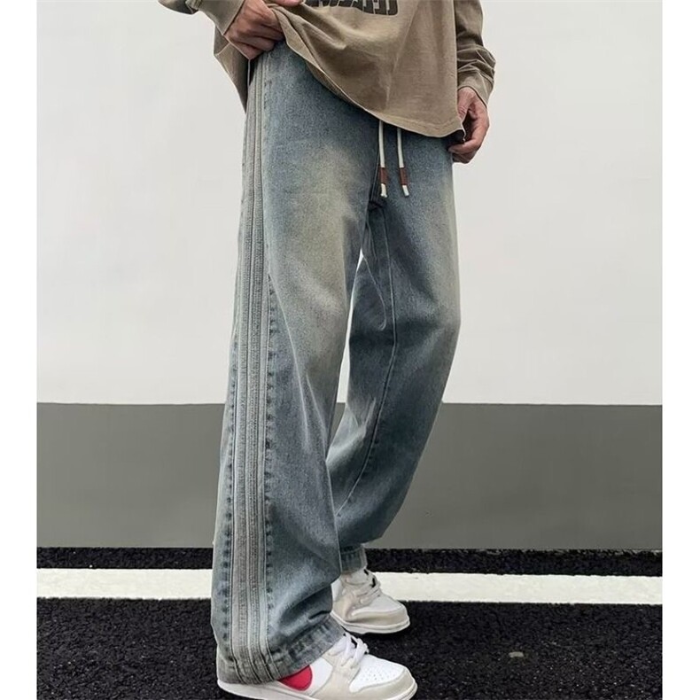 1506-1/G6010/P45美式复古侧条纹春秋季牛仔裤男，男装牛仔裤，星座1506A