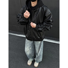 美式pu皮假两件夹克外套男CP112-特p95，男装夹克，电商B371