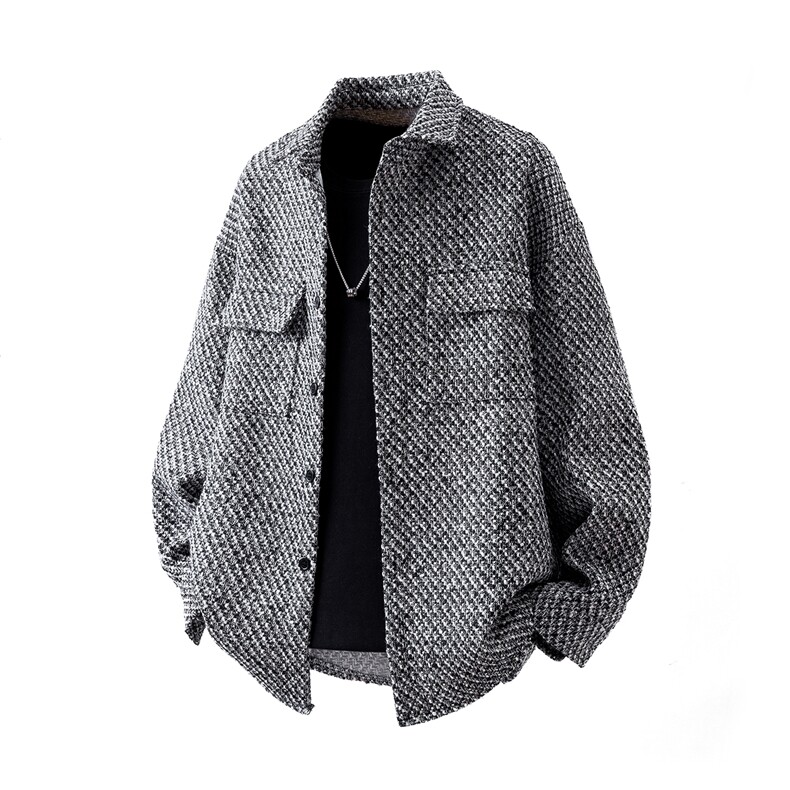 可二开立体白底小香风大码M-5XL夹克聚酯纤维JK78086P59控98，男装夹克，星座227-7