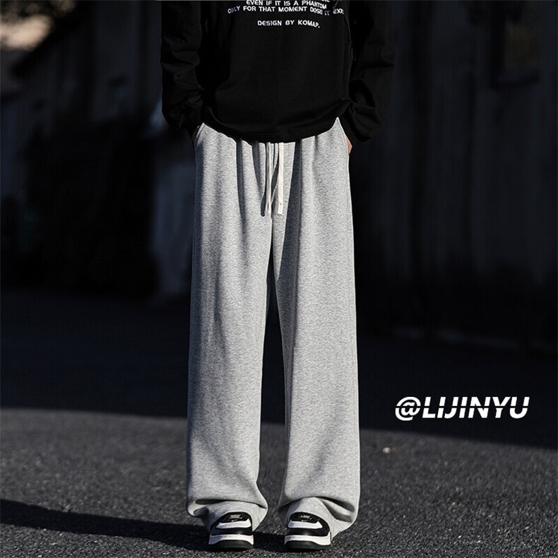 时尚男装加绒港风高街垂顺休闲卫裤WK80-1常规特批25加绒特批30,男装休闲裤,星座718-1