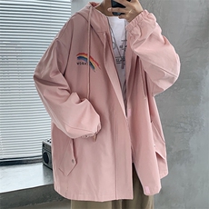 JK41064-P85纯棉连帽夹克男士大码工装夹克男外套男，男装夹克，电商A040