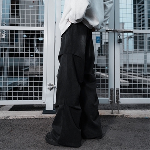 2025秋冬美式褶皱水洗卫裤男vibe潮牌小众阔腿休闲裤LY1003/P58