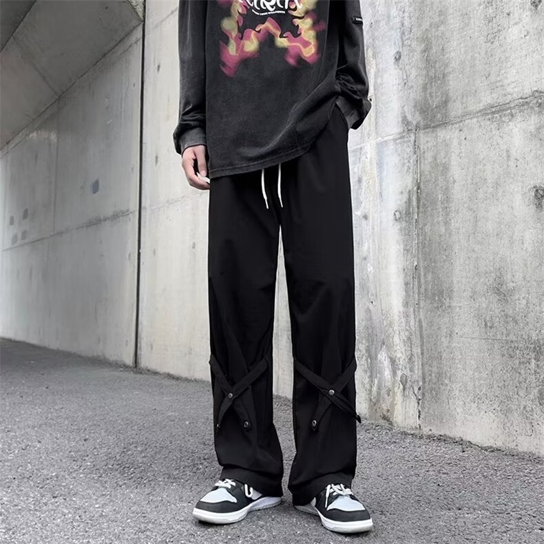 男秋季新款港风休闲裤西裤布料M927P40图片