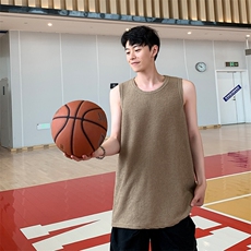 8XL-M特大码无袖T恤男肌理感冰丝坎肩运动篮球背心男DX320P30，男装T恤，电商D206-1