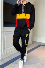 卫衣套装春季新款潮牌工装裤子两件套休闲运动套装男TZ577-P100，男装卫衣，电商A441