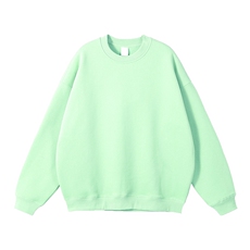 抖音得物高品质二开支持退换25秋冬全棉宽松圆领纯色卫衣HM07，男装卫衣，电商A486