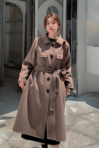 数据未测2021新款女式气质呢大衣Z122P175K258图片