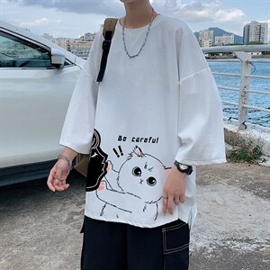 Q11116-P30春夏季七分袖t恤男大码五分袖男短袖中袖，男装T恤，电商A040