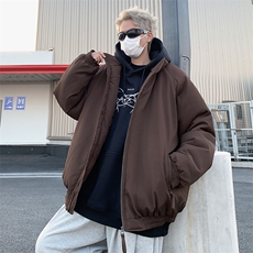现货立领棉衣男士美式复古加厚外套潮牌工装棉服M0212-P85，男装棉衣，星座308B-2