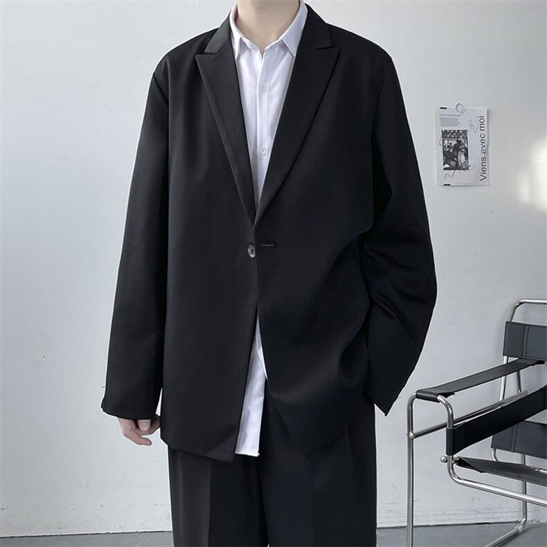 西服男韩版潮流刺绣帅气2025秋冬季新款ins宽松百搭外套W3227-P62,男装西服,星座412