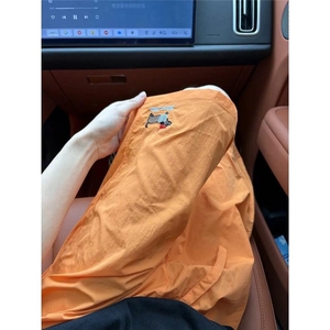 腊肠小狗刺绣短裤男夏季薄款冰丝速干沙滩五分裤直筒宽松休闲D823图片