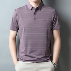 新款polo衫男士T恤男装短袖翻领夏季冰丝商务宽松休闲PL2323-P75，男装Polo衫，星座1105-3