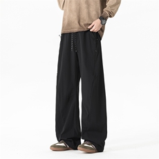 美式抽绳褶皱伞兵工装裤男女复古宽松休闲速干裤K0265-P52，男装工装外套，星座308B-2