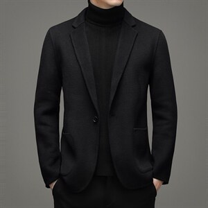 冬季新款西服男装外套纯色休闲单件潮流西服便装YLBX2110708-P315图片