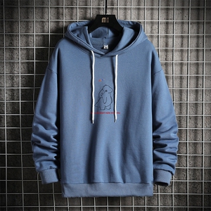 WY2140-P35 加绒款-P40 纯连帽卫衣男大码运动帽衫宽松薄 网格图片