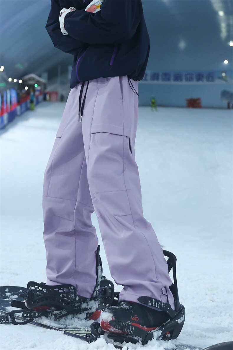 冬季拼接三防保暖加厚加绒银狐绒情侣滑雪裤HK5166J加绒-P70控108,男装棉衣,电商A001