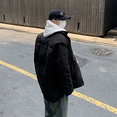 2024冬新高级感立领棉服男潮棉袄宽松棉衣保暖外套M0223-P98，男装棉衣，星座308B-1