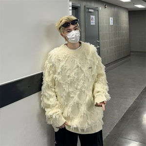 针织衫毛衣男女韩版潮流宽松百搭个性帅2024秋冬ins外套MZ439-P48,春秋外套毛衣怎么搭配好看图片