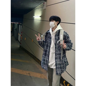 【有货】cleanfit蓝色小香风外套男高级感痞帅夹克W1042LL-特P58图片