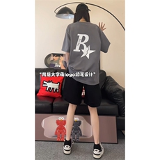 2024夏季新款麂皮绒圆领短袖T恤RT303-P28，男装T恤，电商B370