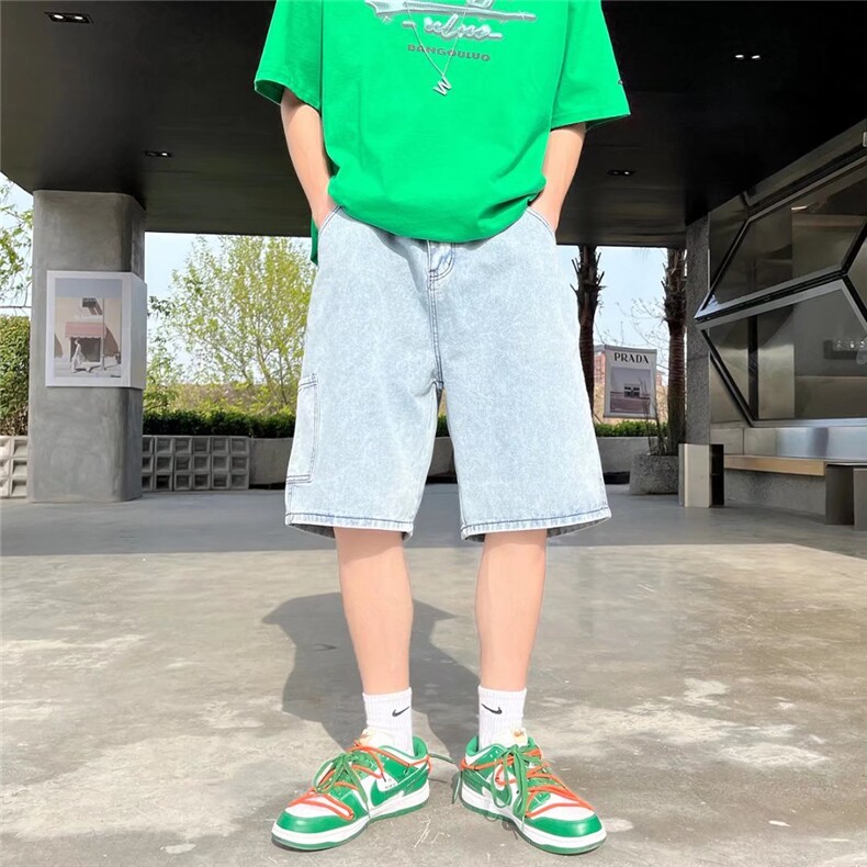 潮流夏季牛仔裤男牛仔短裤N98P33,男装牛仔裤,星座1116-2