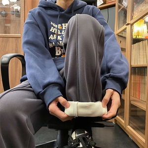 加绒加厚冬季高街休闲直筒裤715-6-BX22P55(控78）图片