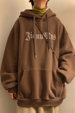 HDY1455-TP65控88冬季重磅360g发泡印花加绒卫衣宽松连帽外套男，男装卫衣，电商A102-1