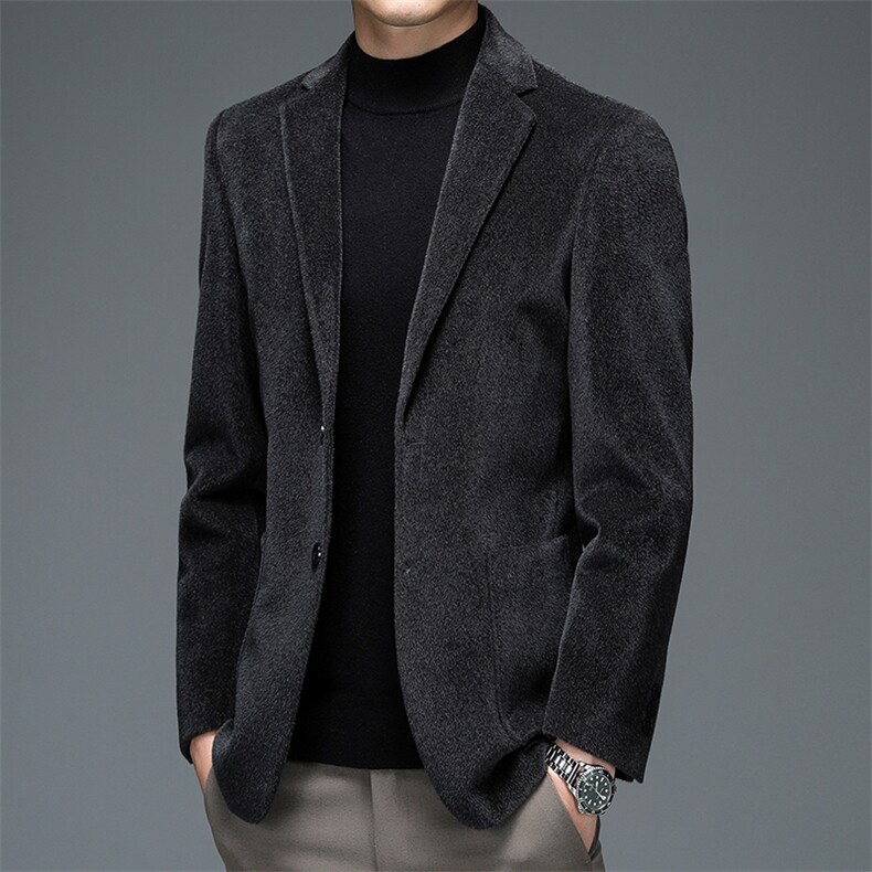 BV8101钱塘2020-2秋冬男士仿貂绒西装时尚休闲西服外套P135,男装西服,钱塘207-2