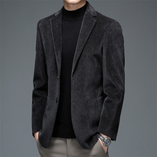 BV8101钱塘2020-2秋冬男士仿貂绒西装时尚休闲西服外套P135，男装西服，钱塘207-2