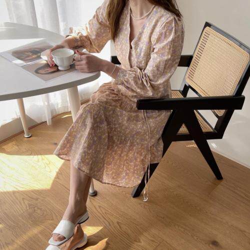 v领连衣裙，女装连衣裙，TVMV(4F)