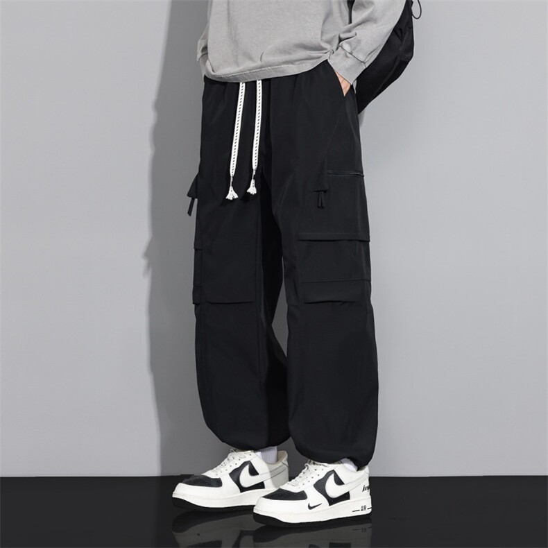 C066/P42休闲裤男个性大码宽松潮男百搭长裤子运动直筒裤M-8XL,男装休闲裤,星座1204