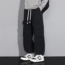 C066/P42休闲裤男个性大码宽松潮男百搭长裤子运动直筒裤M-8XL，男装休闲裤，星座1204