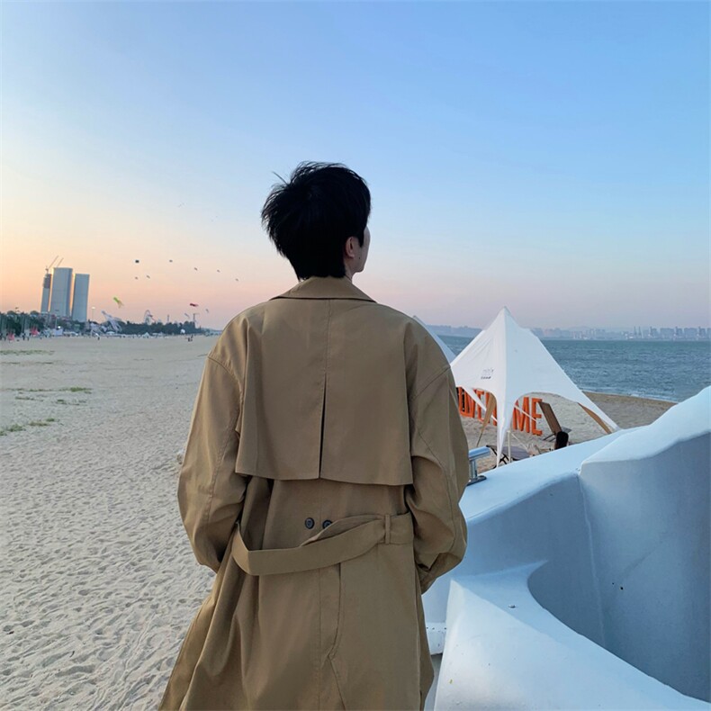 【2025秋冬】呢大衣女新款双排扣长款过膝风衣男大码男中长款大衣,男装风衣,星座112A