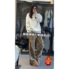 美式打褶设计扎染休闲裤男百搭宽松加厚阔腿裤5D2136-TP4588，男装休闲裤，电商A102