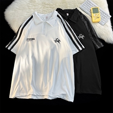 高端短袖polo衫男士翻领T恤男款半袖保罗衫透气潮体恤PL042-P35，男装Polo衫，星座308B-1