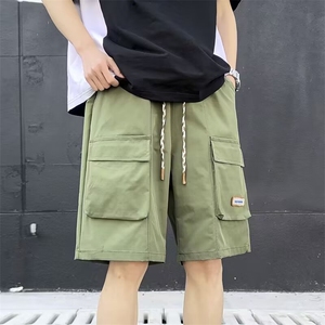 日系外机能风工装短裤男夏季薄款2024新款宽松休闲裤直筒五分裤子图片