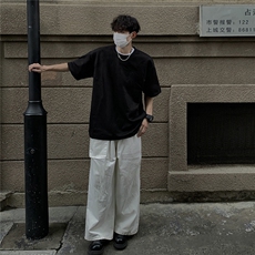 1竹竹高升烧花麂皮绒大码M-5XL短袖T恤JDT77787特P25块供抖音视频，男装T恤，星座226-2