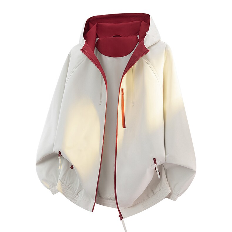 美式高街户外骑行登山服防水防风宽松大码潮百搭夹克外套8601-P55图片
