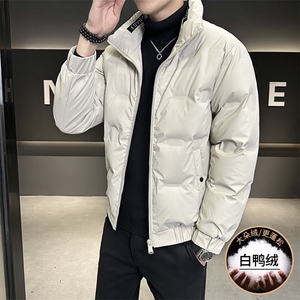 8808-P120 【标50%白鸭绒】2025新款男士羽绒服立领保暖夹克图片