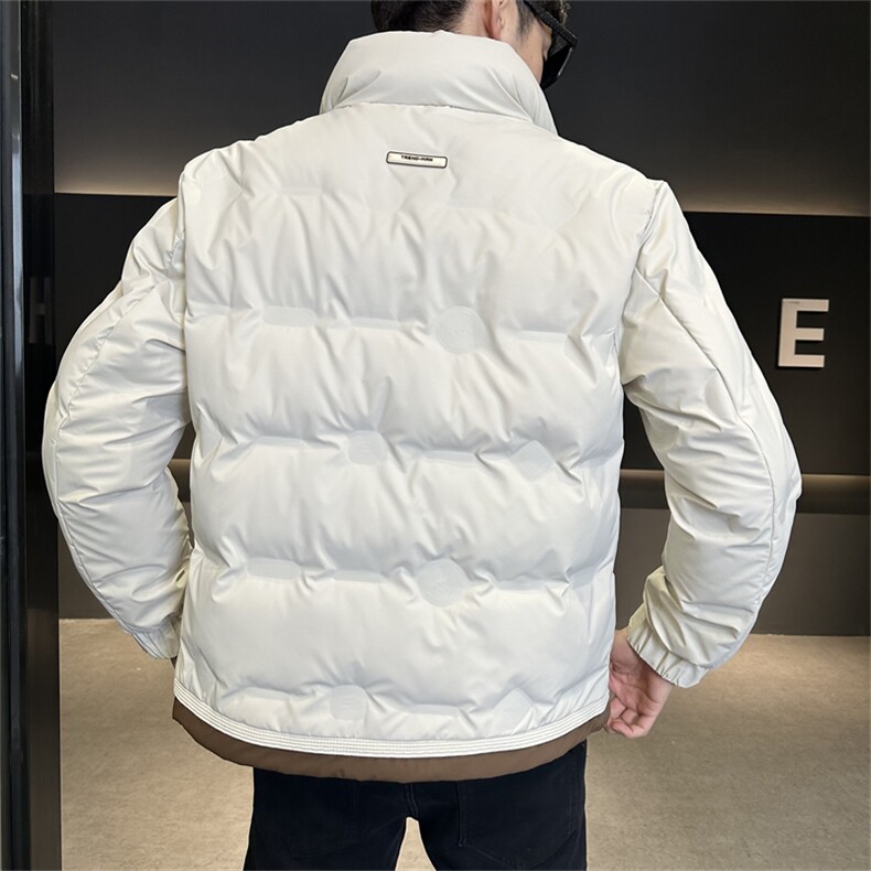 跑量冬季新款拼色立领舒适时尚休闲帅气羽绒服青春流行,男装羽绒服,电商A225