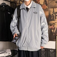 腰果花外套男春秋季潮流百搭痞帅夹克潮牌ins宽松上衣W1493-P54，男装夹克，星座512-4