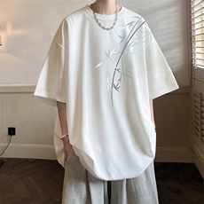 华夫格t恤男短袖男大码五分袖大皂风HT73393-P22，男装T恤，电商A040