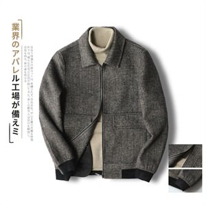 2021阿尔巴卡男士双面羊绒夹克短款外套毛呢大衣 Y8879 P315控428图片