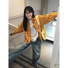 日系港风长袖衬衫ins宽松夏季潮流百搭休闲外杉-CS23-网络图，男装衬衫，星座1002-2