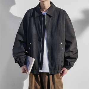 JK8865-P78 L-9XL2025秋冬新款大码翻领夹克外套 控128图片